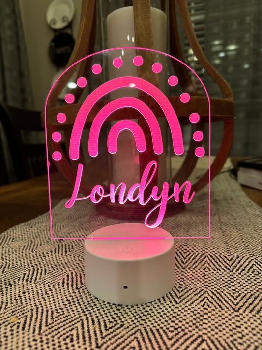 LED Name Stand